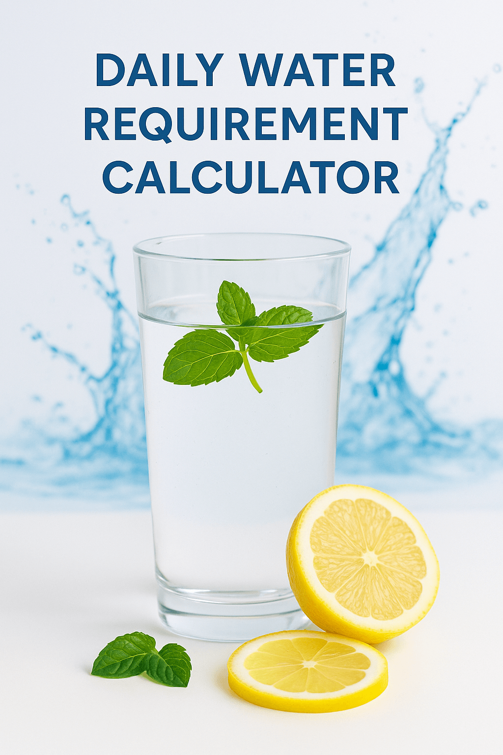 Daily Water Intake Calculator